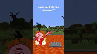 Squidward bad spawn in minecraft #minecraft #memejuice #spongebob