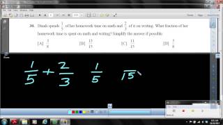 Objective 46 WP Add or subtract fractions with unlike denominators that have no factors in common