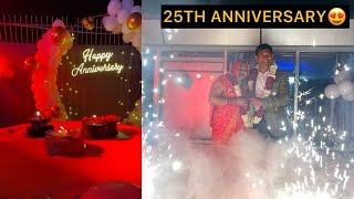 25TH ANNIVERSARY ❤️| MUMMY PAPA KO DIYA SURPRISE😍