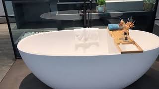 Sleek Elegance: The STL Stone Resin Bathtub Experience