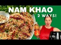 How to make NAM KHAO | Crispy Rice Salad | Som Moo PORK | Air Fryer & Deep Fried | ແໜມເຂົ້າ