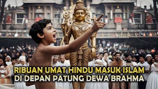 GEMPAR ! BOCAH 7 TAHUN HANCURKAN PATUNG DEWA TEMPAT IBADAH HINDU SELURUH UMATNYA MALAH MASUK ISLAM