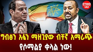 Ethiopia | ግብፅን አፏን ማዘጊያው ብቸኛ አማራጭ | የሶማልያ ቀላል ነው!