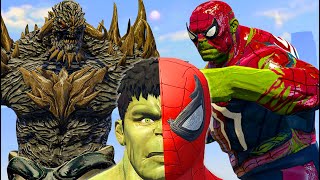 Spiderman & Hulk Combine SPIDER HULK Vs Doomdays - What If