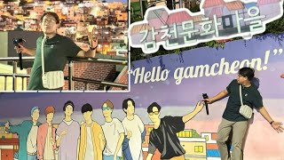 Gamcheon Cultural village Night Tour | Busan Tour #gamcheonculturevillage #korea #busan #travel #bus