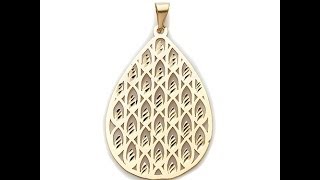 Technibond DiamondCut PearShaped Pendant