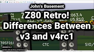 Z80 Retro #22 - Differences Between the v3 and v4rc1 PCBs