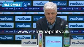 Atalanta-Napoli 1-2 5/11/22 conferenza stampa Gian Piero Gasperini
