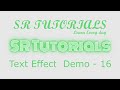 Text Shadow Effect | Demo - 16 | Css | SR Tutorials