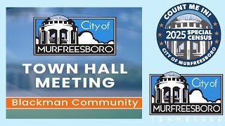 Town Hall Meeting in Blackman (2/4/25)