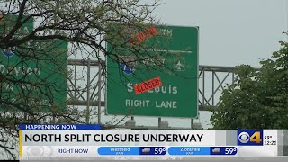 North split closure underway