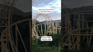 Abandoned Ghost Town Roller Coaster in the Mountains