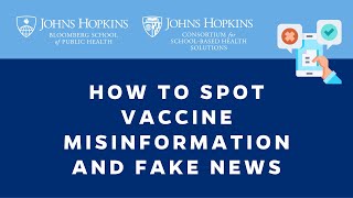 How to Spot Vaccine Misinformation and Fake News