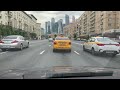 moscow traffic jam driving tour sun city and car noise asmr 4k