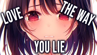 Nightcore - Love The Way You Lie ( cover by J.Fla )
