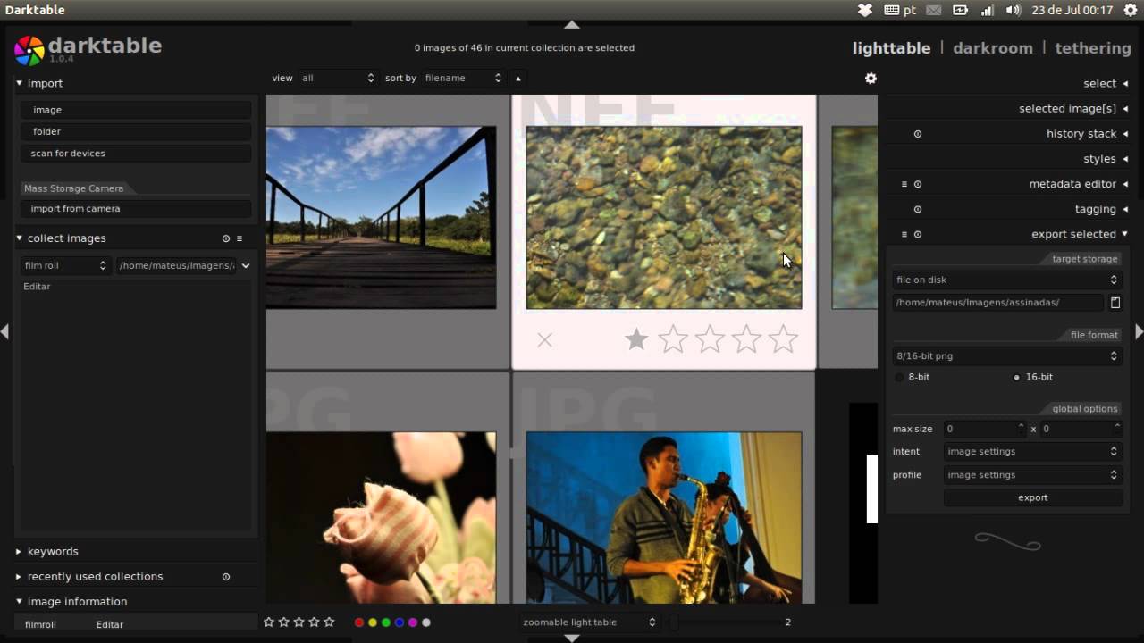 Darktable Youtube Perspective Feetline