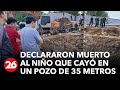 Declararon muerto al niño que cayó en un pozo de 35 metros en Vietman