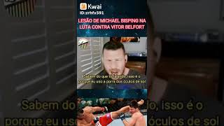 Michael Bisping ex-lutador de UFC fala sobre sua lesão | Curso de inglês na descrição #shorts