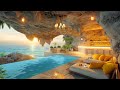 Relaxing Jazz Instrumental Music at Seaside Cafe Atmosphere | Bossa Nova for Ultimate Relaxation ☀️