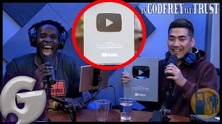Godfrey Gets His YouTube Award | 100,000 SUBSCRIBERS