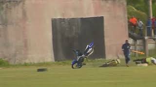 Grasstracks  2017 Crash Survive 😱