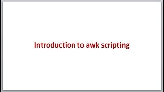 Complete Shell Scripting | Introduction to awk scripting