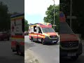 RTW des DRK Gera mit Dauer Presslufth. auf Einsatzfahrt🚑🚨 | #shorts #rettungsdienst #einsatzfahrt