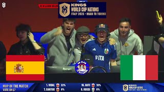 HIGHLIGHTS ITALIA-SPAGNA KINGS LEAGUE con gli esordi di Bonucci e Viviano