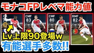 モナコFPレベマ能力値速報！レベル上限90のFPがエグすぎるw【ウイイレアプリ2019】