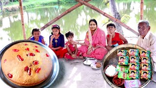 মাত্র 3 টাকার parle G বিস্কুট দিয়ে নরম তুলতুলে স্পঞ্জি কেক রেসিপি||cake recipe popi kitchen