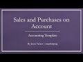 Accounting Template: Sales on Account and Inventory on Account