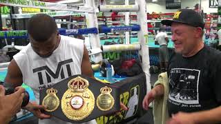 Badou Jack receives his WBA light heavyweight title in the mail for win over Nathan Cleverly