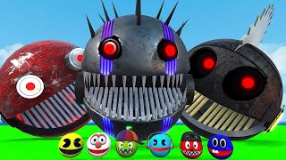 Robot Pacman vs Cartoon Cat vs Monster Pacman vs Scary Pacman vs Ms Pacman 3