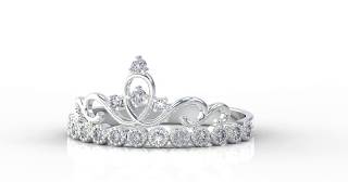 “Luxury Living” Diamond Tiara  Ring