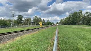 Aurizon 2303D and 2348D heading west through Grandchester