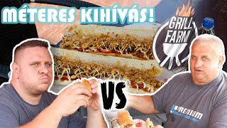 Méteres kihívás 🌭😱 (Lacibácsi vs Miki)