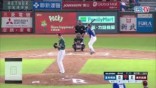 08/18 富邦 VS 樂天 三局上，高國麟擊出Lead off Double，但董子恩執行戰術失敗，短打不成反變雙殺