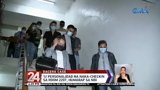 24 Oras: 12 personalidad na naka-check in sa Room 2207, humarap sa NBI