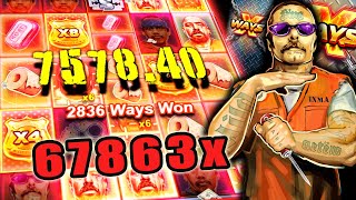 SAN QUENTIN xWAYS SLOT - 67863x WIN!