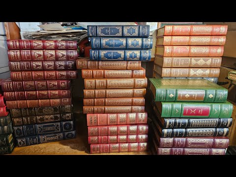Unboxing a huge leather book collection