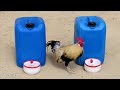 Como hacer bebederos fácil y barato para todo tamaño de pollos y gallinas