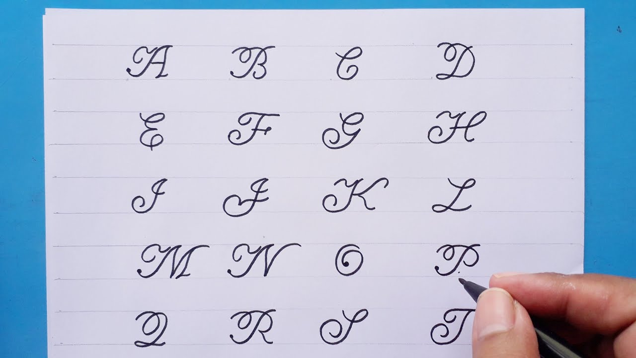 How To Write Calligraphy Letters In English For Beginners Infoupdate Org