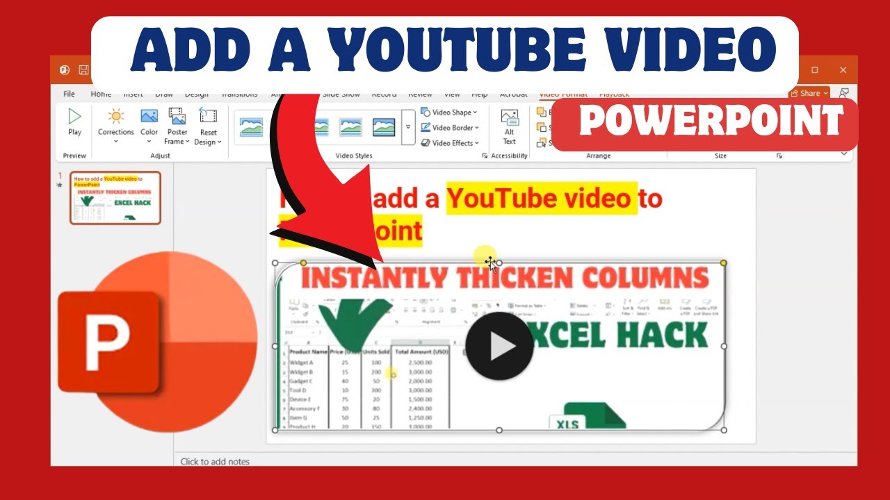 How To Add A Youtube Video To Powerpoint Youtube