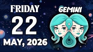 GEMINI ♊︎ A HIDDEN TRUTH COMES TO LIGHT 🔮 ❤️ HOROSCOPE FOR TODAY May 22, 2026