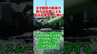 Q:戦車の砲身の根元にはなぜ布が使われているの？