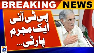 Chairman PTI wanted to bring a revolution against the army, Pervez Khattak - US Cypher | Geo News