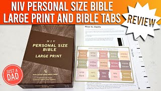 NIV Large Print Personal Size Bible and Bible Tabs REVIEW