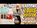 Shopping at LOUIS VUITTON after PRICE INCREASE. PRICE of LV Bags and RTW. CAPUCINES + IVY + KEEPALL