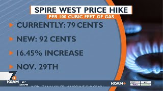 Spire natural gas price hike