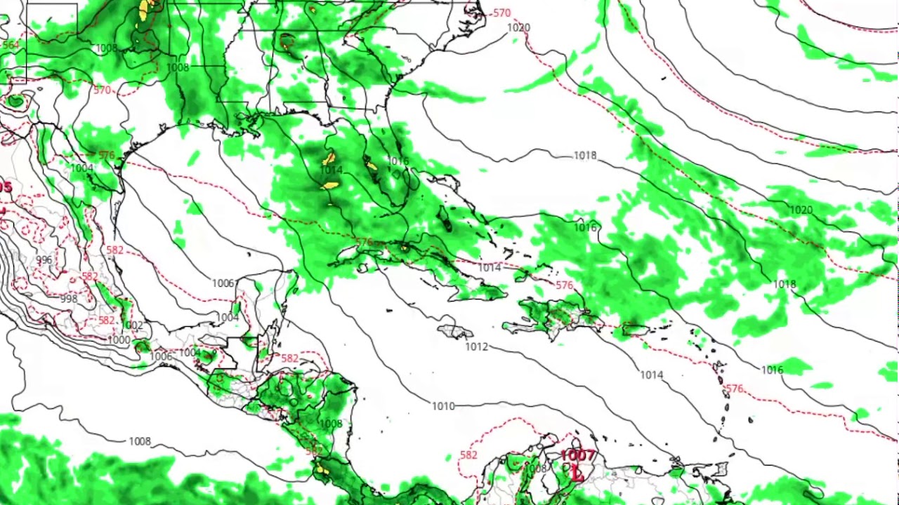 6 00pm Gfs Model Tropical Tidbits Update Southeast And Carribean Youtube
